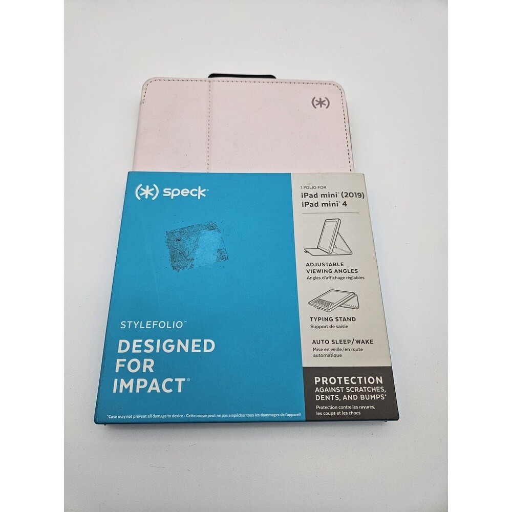 Speck Balance Folio Case iPad mini (2019) 4 Pink Stand Auto Sleep Typing